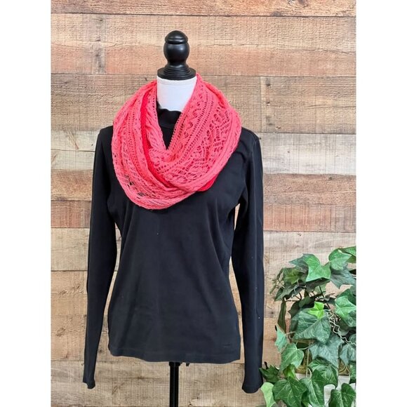 Old Navy Pink Coral Infinity Scarf - Picture 2 of 8